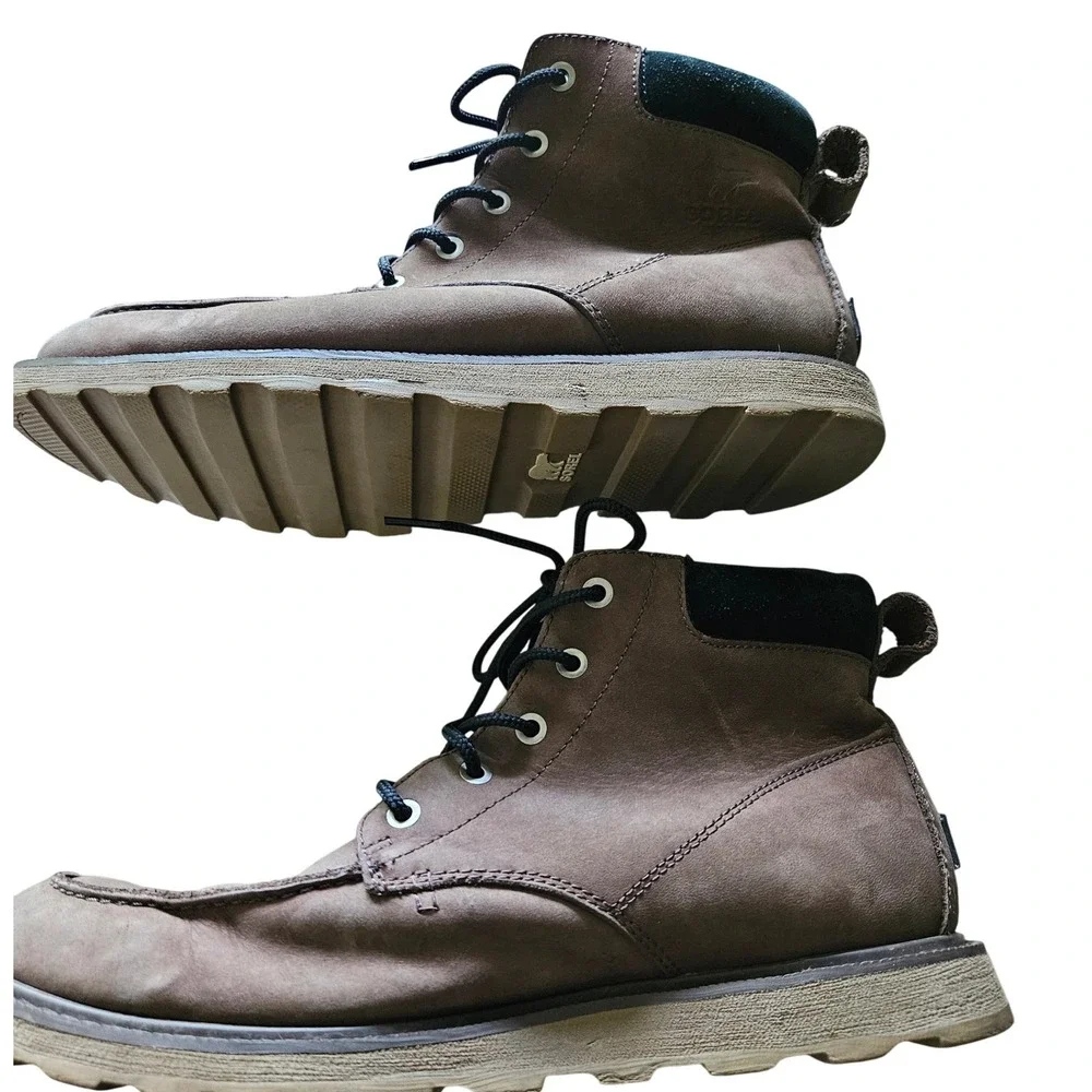 Sorel‎ Chukka Moc Boots Mens 10.5 Brown Lace Up Waterproof EUC